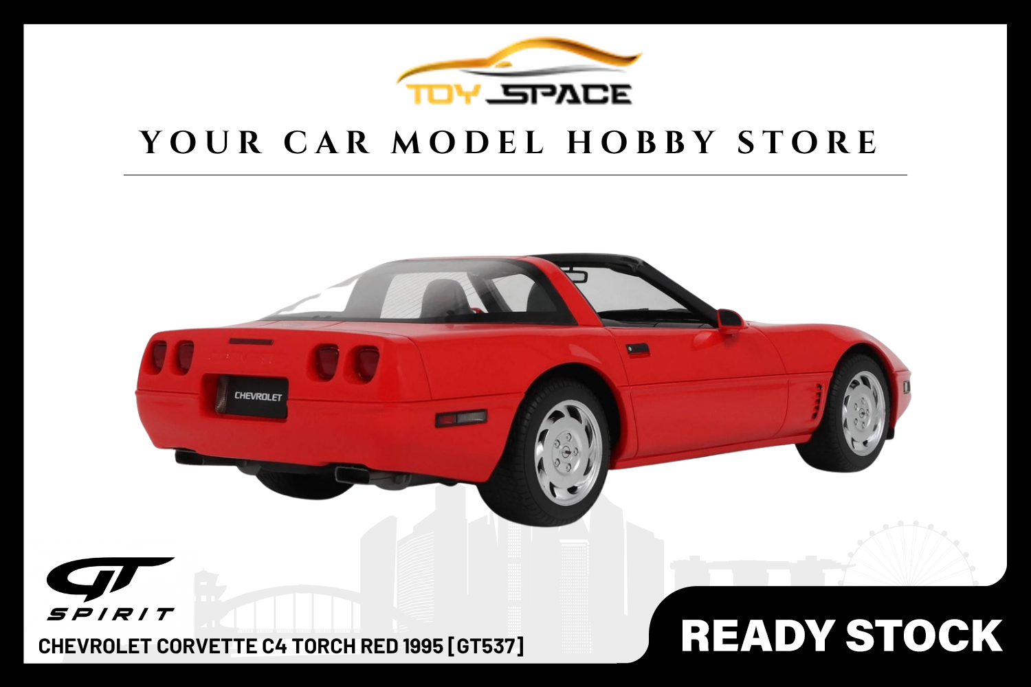 [GT SPIRIT] 1:18 Chevrolet Corvette C4 Torch Red 1995 [GT537]