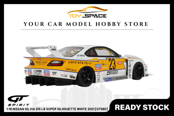 [GT SPIRIT] 1:18 Nissan Silvia S15 LB Super Silhouette White 2021 [GT560]