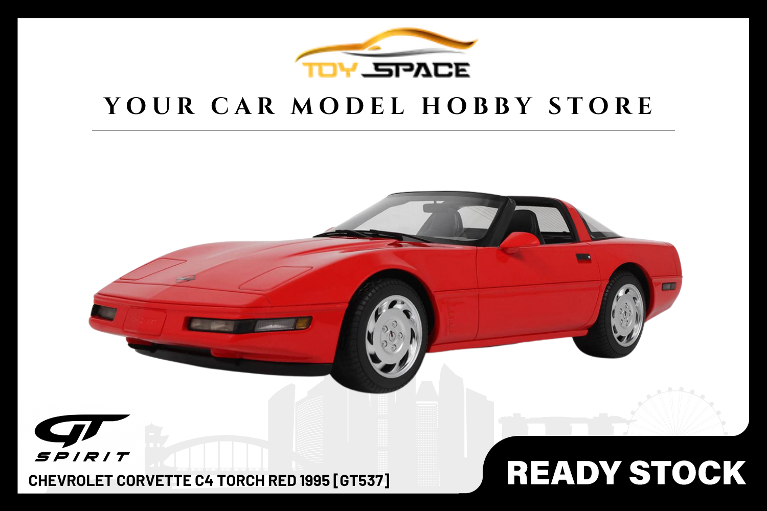 [GT SPIRIT] 1:18 Chevrolet Corvette C4 Torch Red 1995 [GT537]