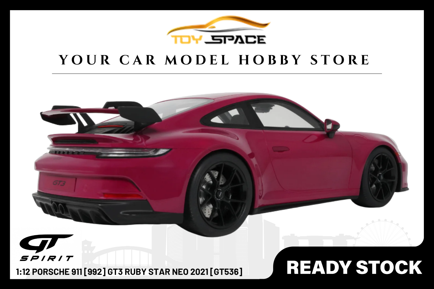 [GT SPIRIT] 1:12 Porsche 911 [992] GT3 Ruby Star Neo 2021 [GT536]