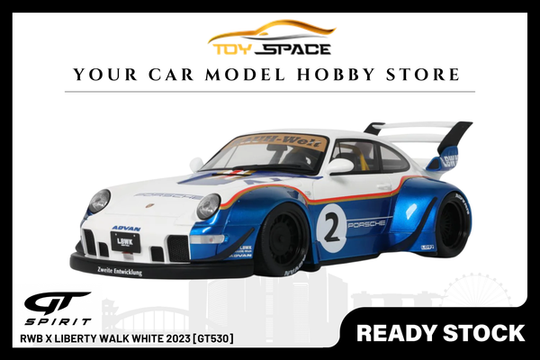 [GT SPIRIT] 1:18 RWB X Liberty Walk White 2023 [GT530]