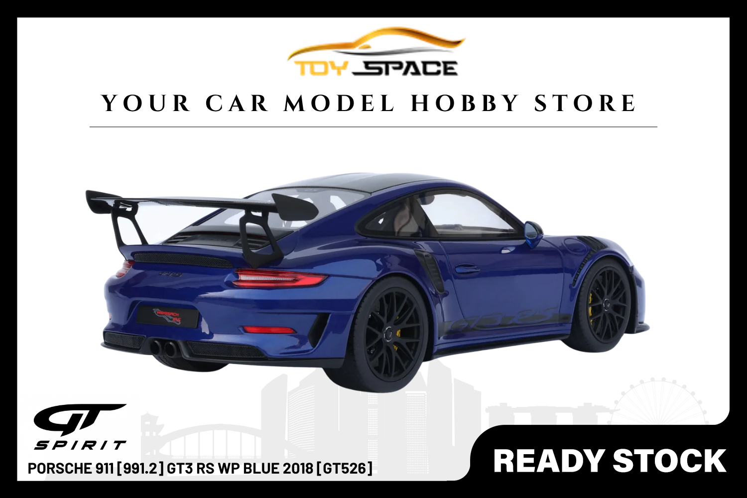 [GT SPIRIT] 1:18 Porsche 911 [991.2] GT3 RS WP Blue 2018 [GT526]