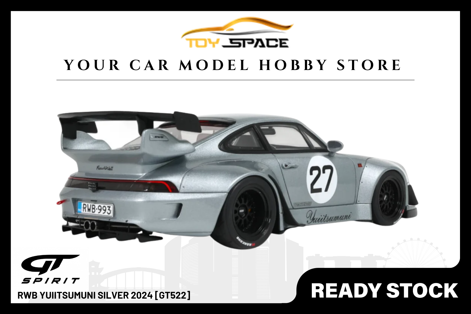 [GT SPIRIT] 1:18 RWB Yuiitsumuni Silver 2024 [GT522]
