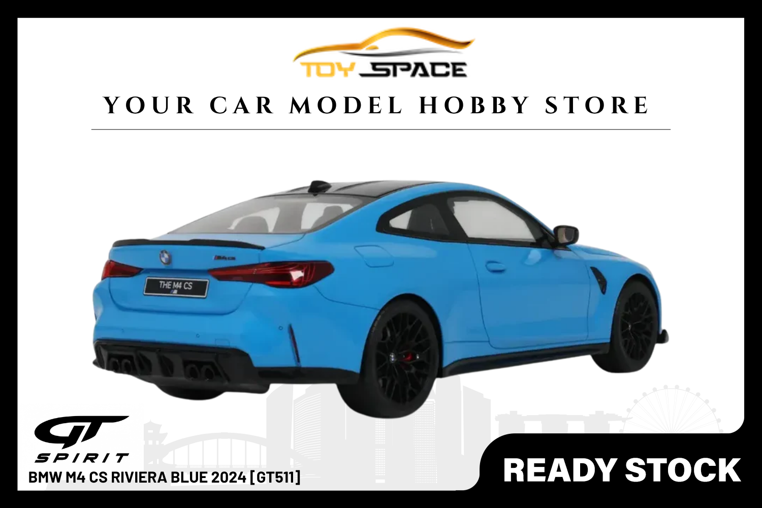 [GT SPIRIT] 1:18 BMW M4 CS Riviera Blue 2024 [GT511]