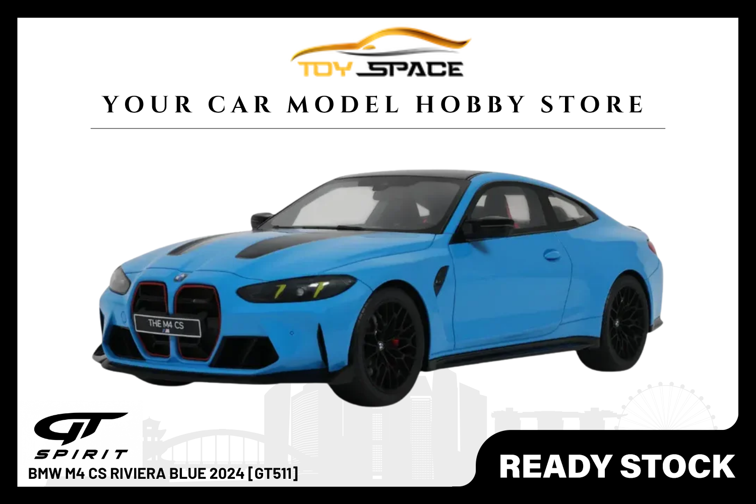 [GT SPIRIT] 1:18 BMW M4 CS Riviera Blue 2024 [GT511]