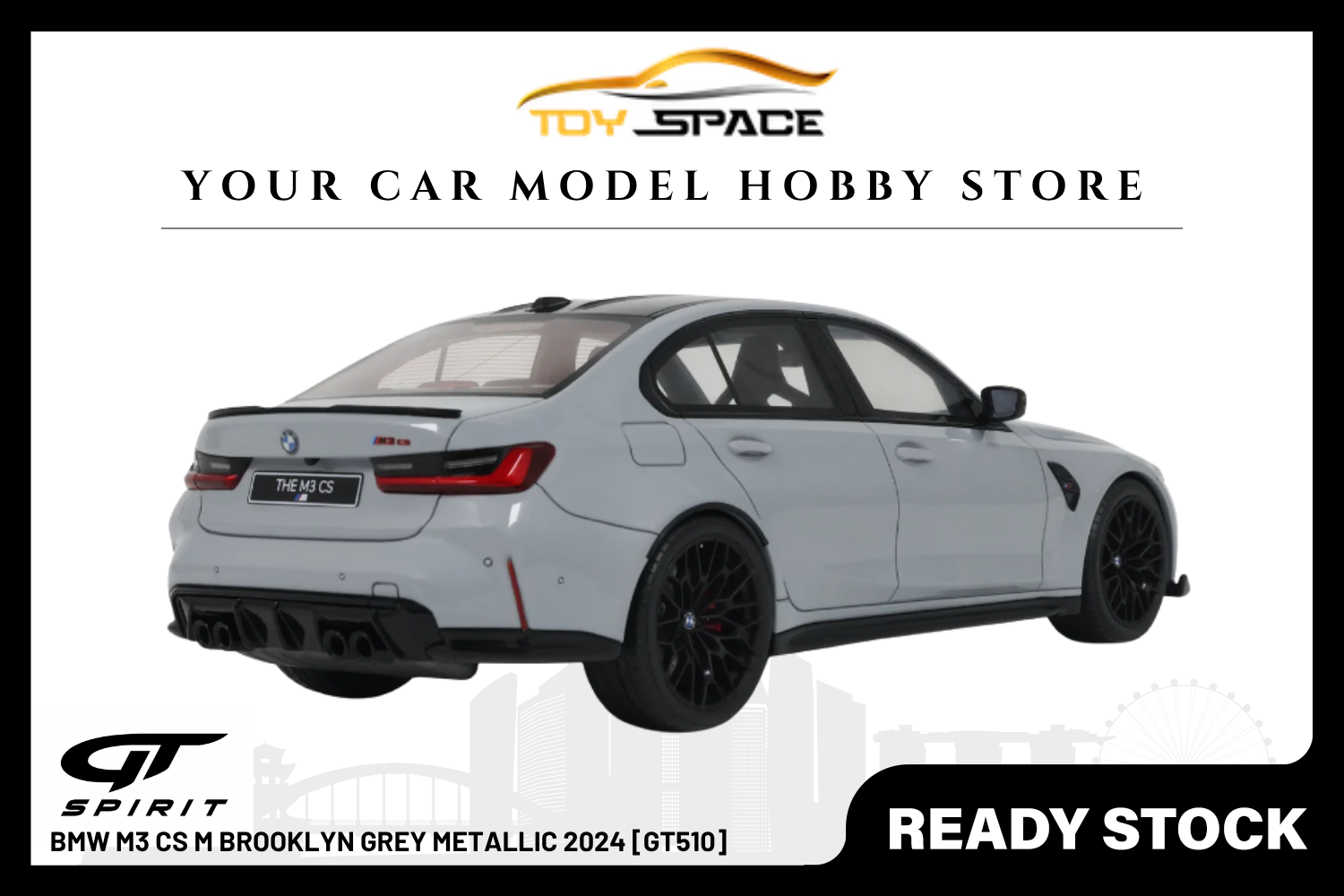 [GT SPIRIT] 1:18 BMW M3 CS M Brooklyn Grey Metallic 2024 [GT510]