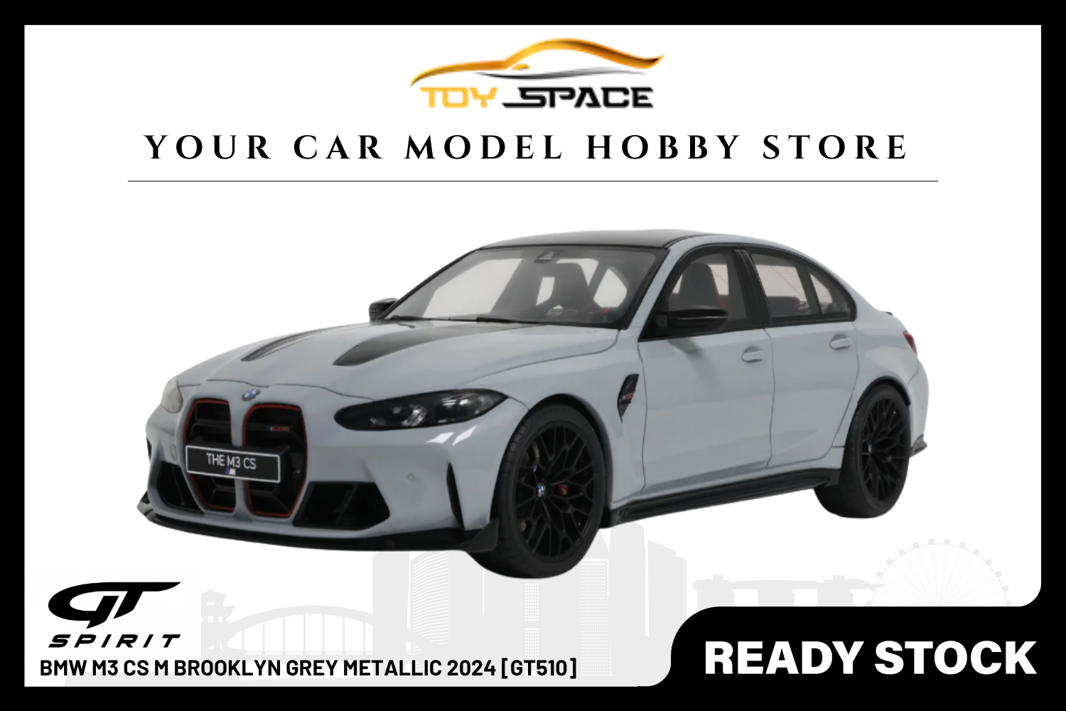 [GT SPIRIT] 1:18 BMW M3 CS M Brooklyn Grey Metallic 2024 [GT510]