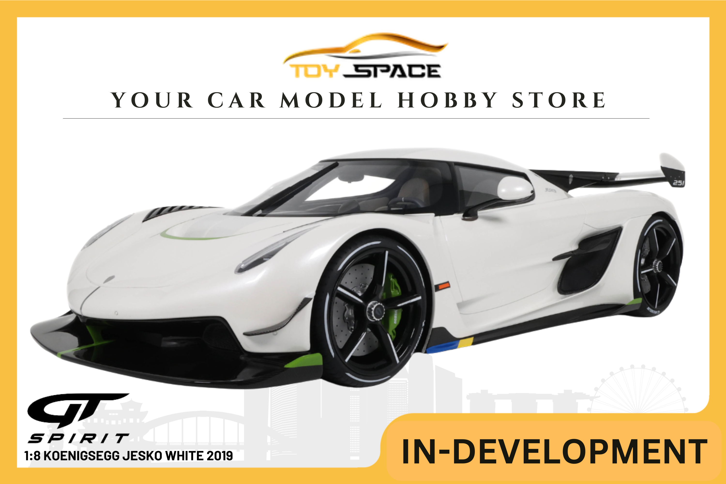 [GT SPIRIT] 1:8 Koenigsegg Jesko White 2019