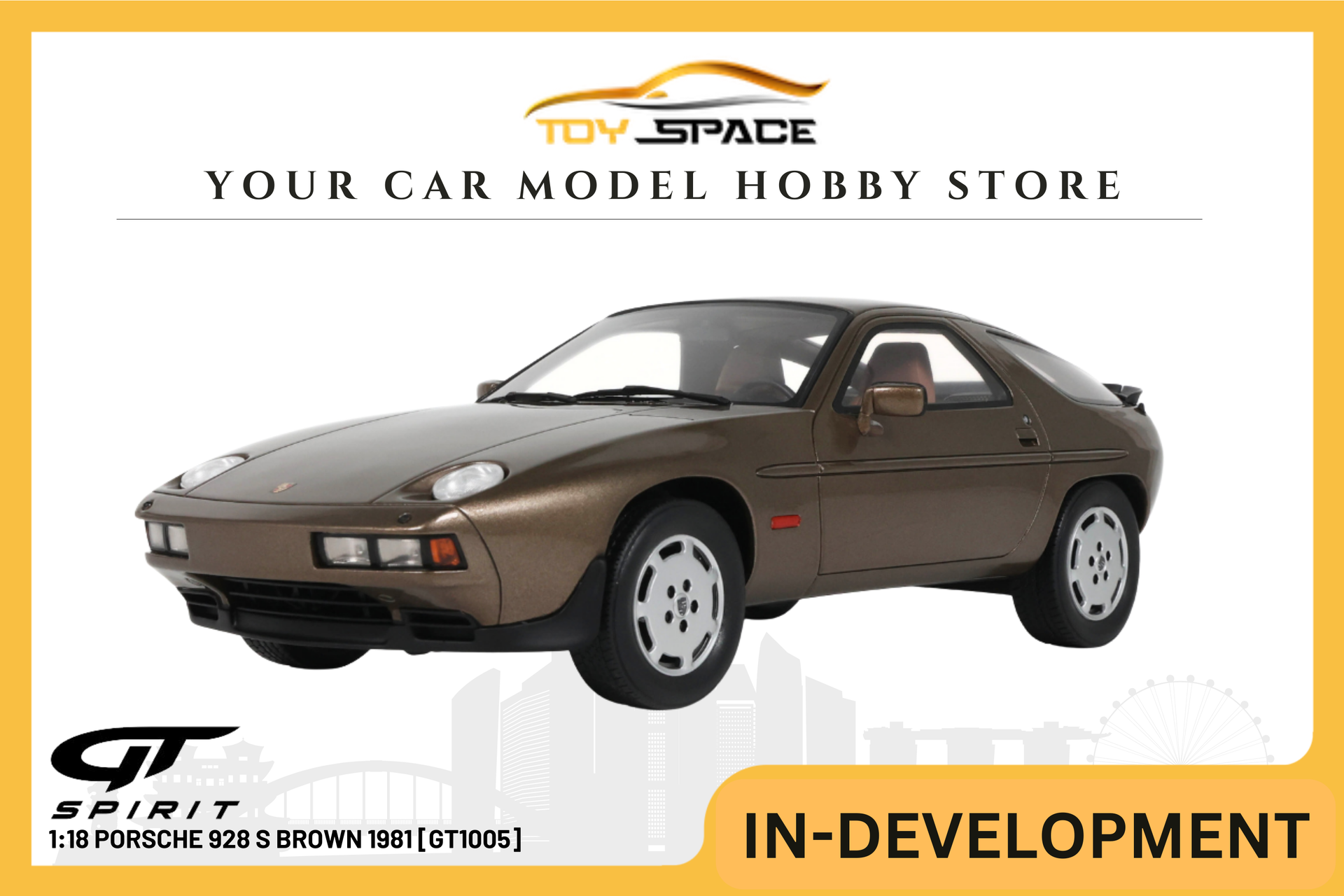 GT SPIRIT] 1:18 Porsche 928 S Brown 1981 [GT1005]