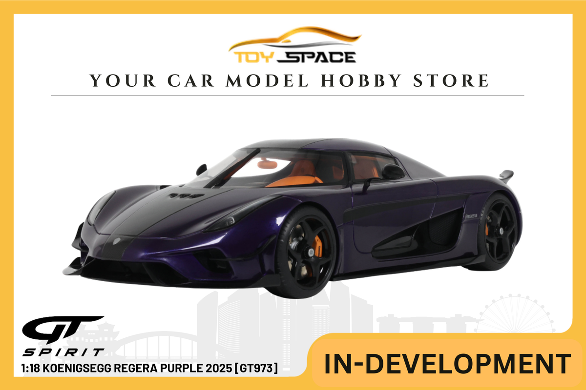 [GT SPIRIT] 1:18 Koenigsegg Regera Purple 2025 [GT973] - Toy Space Diecast Online Store Singapore