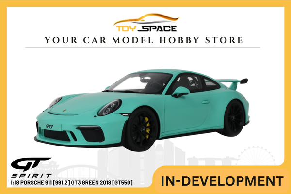 [GT SPIRIT] 1:18 Porsche 911 [991.2] GT3 Green 2018 [GT550]
