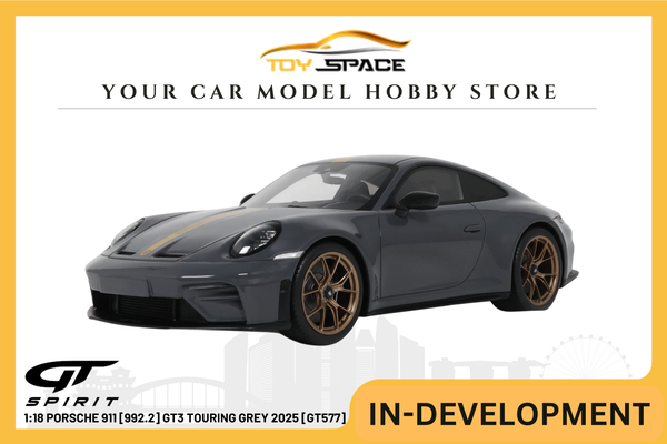 [GT SPIRIT] 1:18 Porsche 911 [992.2] GT3 Touring Grey 2025 [GT577]
