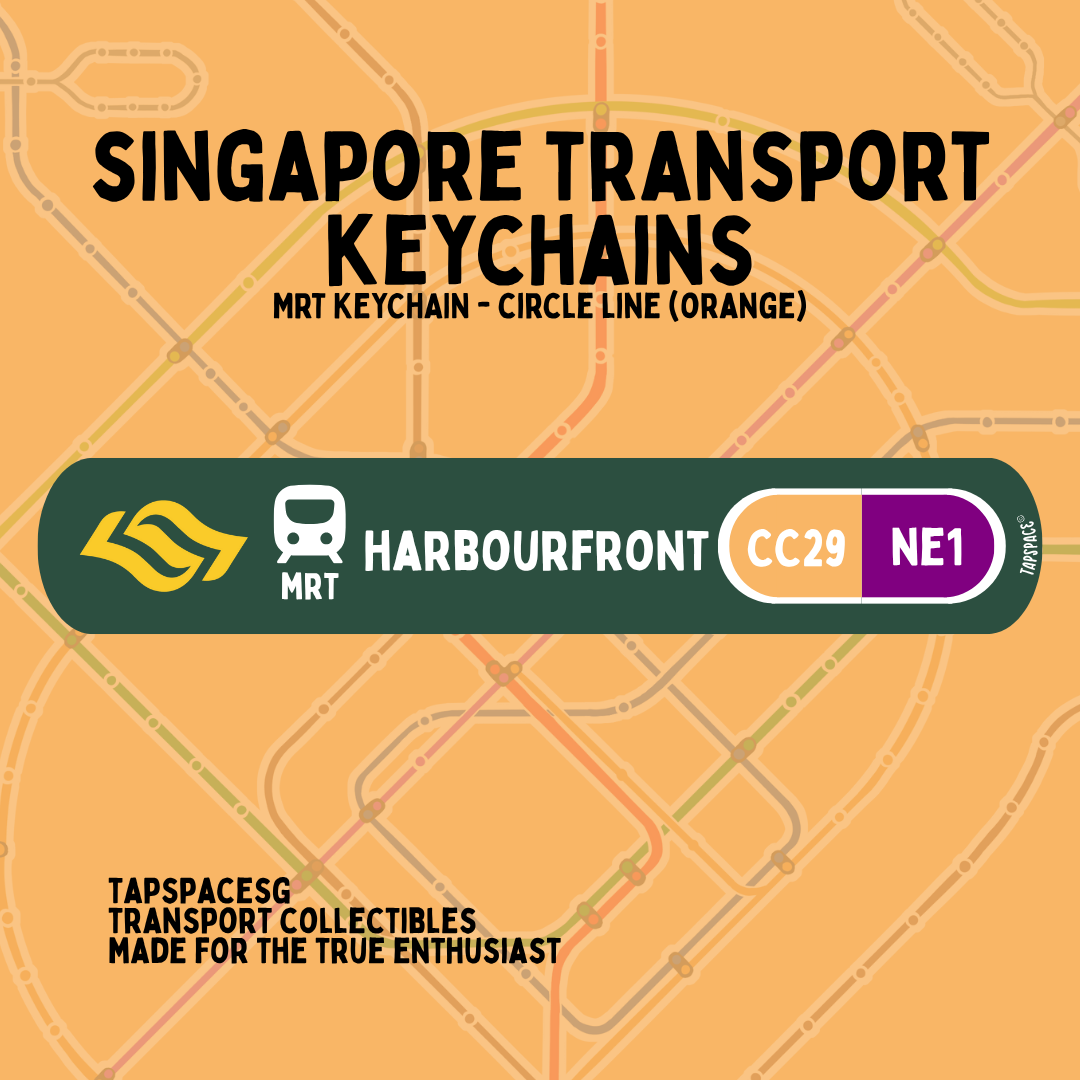 Harbourfront MRT Station Keychain