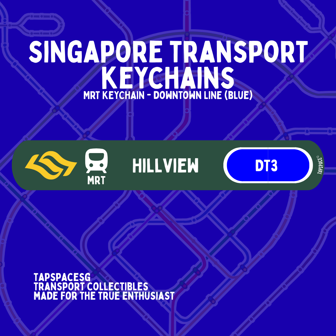 Hillview MRT Station Keychain