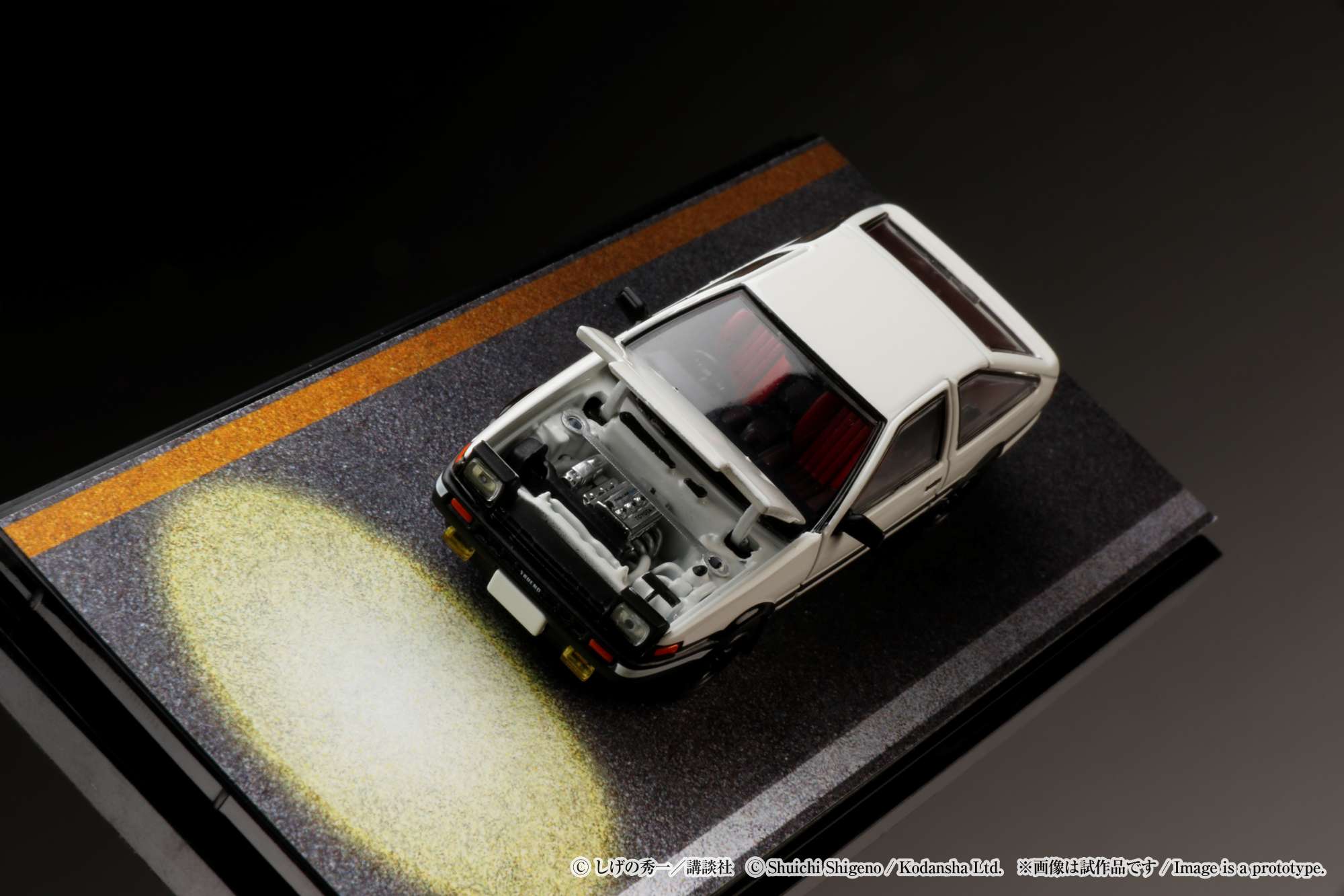 [HOBBY JAPAN] 1/64 Toyota Sprinter Trueno GT APEX (AE86) / Initial D Engine Mounted Model VS Kyoichi Sudo