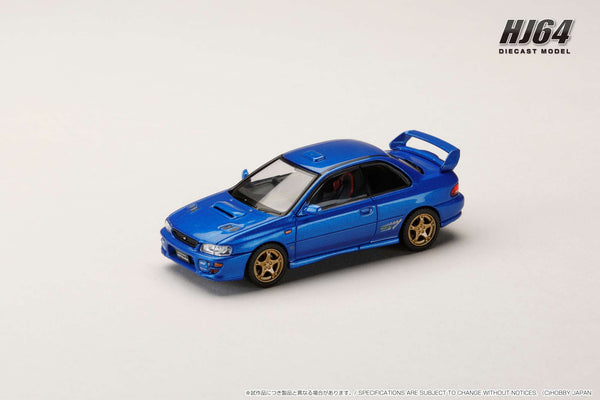 [HOBBY JAPAN] 1:64 Subaru Impreza Pure Sports Coupe WRX Type R STI Version VWR Type Front Bumper - Gran Blue Mica