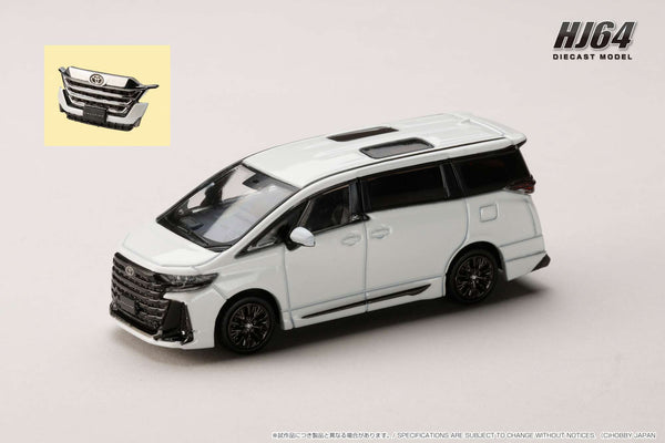 [HOBBY JAPAN] 1:64 Toyota Vellfire Z Premier Hybrid (H40W) / Genuine Options Platinum White Pearl Mica