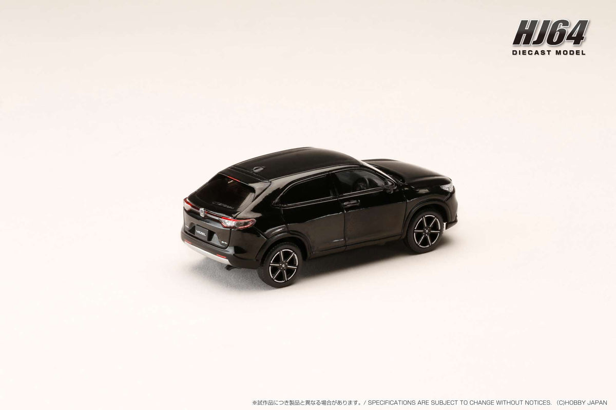 [HOBBY JAPAN] 1:64 Honda Vezel e:HEV X / HR-V Crystal Black Pearl - Toy Space Diecast Online Store Singapore