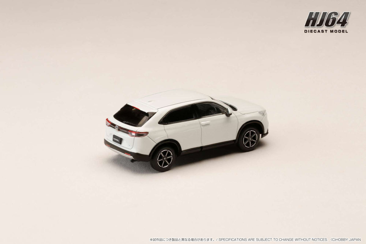 [HOBBY JAPAN] 1:64 Honda Vezel e:HEV X / HR-V Platinum White Pearl - Toy Space Diecast Online Store Singapore