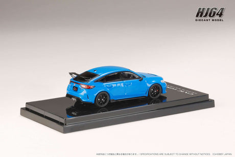 [HOBBY JAPAN] 1:64 Honda Civic Type R (FL5) Racing Black Package 2025 Racing Blue Pearl - Toy Space Diecast Online Store Singapore
