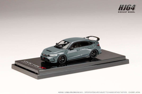 [HOBBY JAPAN] 1:64 Honda Civic Type R (FL5) Racing Black Package 2025 Sonic Gray Pearl