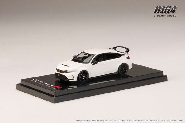 [HOBBY JAPAN] 1:64 Honda Civic Type R (FL5) Racing Black Package 2025 Championship White