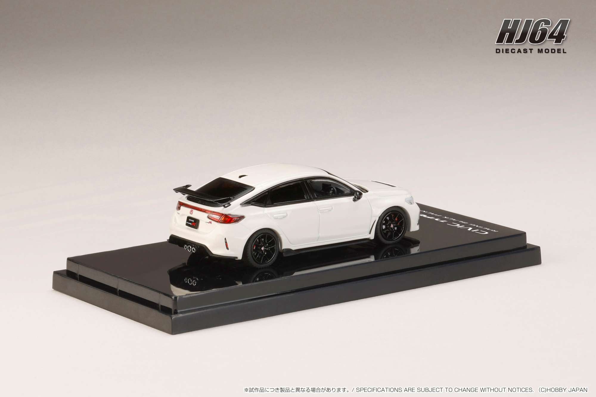 [HOBBY JAPAN] 1:64 Honda Civic Type R (FL5) Racing Black Package 2025 Championship White