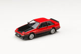 [HOBBY JAPAN] 1:64 Toyota Sprinter Trueno AE86 2 Door Late Version JDM Style Carbon Bonnet Red/Black