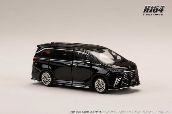[HOBBY JAPAN] 1:64 Lexus LM Customized Version 6 Seater 500H (RHD) / Black Inteior - Graphite Black Glass Flak