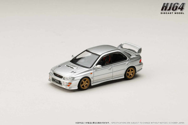 [HOBBY JAPAN] 1:64 Subaru Impreza WRX STI Ver.VI (GC8G) 1999 Arctic Silver Metallic