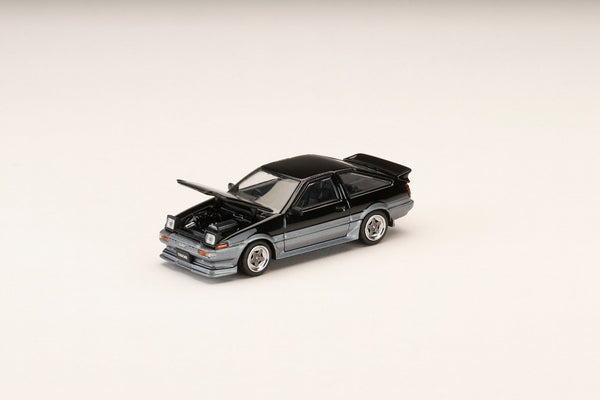 [HOBBY JAPAN] 1:64 Toyota Sprinter Trueno GT Apex (Ae86) Late Version JDM Style Carbon Bonnet Black/Gray