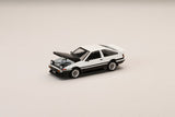 [HOBBY JAPAN] 1:64 Toyota Sprinter Trueno GT Apex (Ae86) Late Version JDM Style Carbon Bonnet White/Black - Toy Space Diecast Online Store Singapore