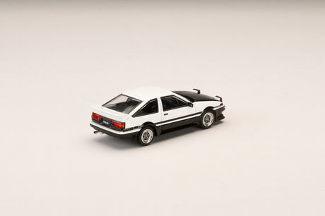 [HOBBY JAPAN] 1:64 Toyota Sprinter Trueno GT Apex (Ae86) Late Version JDM Style Carbon Bonnet White/Black - Toy Space Diecast Online Store Singapore