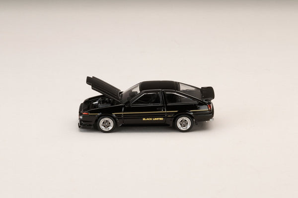 [HOBBY JAPAN] 1:64 Toyota Sprinter Trueno GT Apex (Ae86) Late Version Black Limited JDM Style Black Metallic