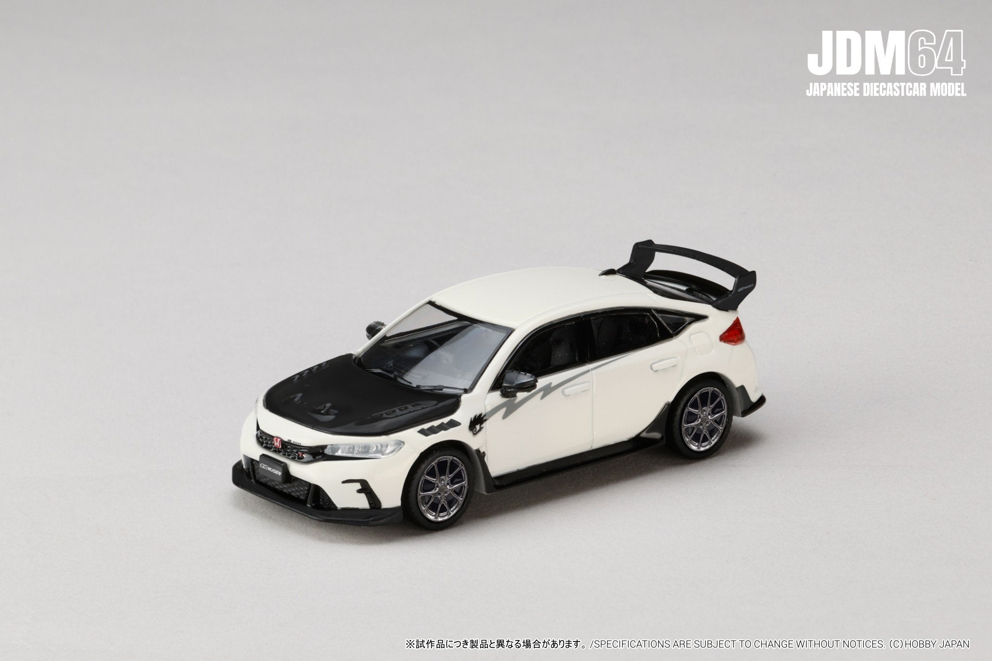 [HOBBY JAPAN] 1:64 Honda Civic Type R (FL5) Mugen Group.B (2025) Championship White