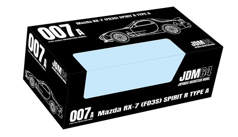 [JDM64] 1:64 Mazda RX-7 (FD3S) Spirit R Type A Pure White