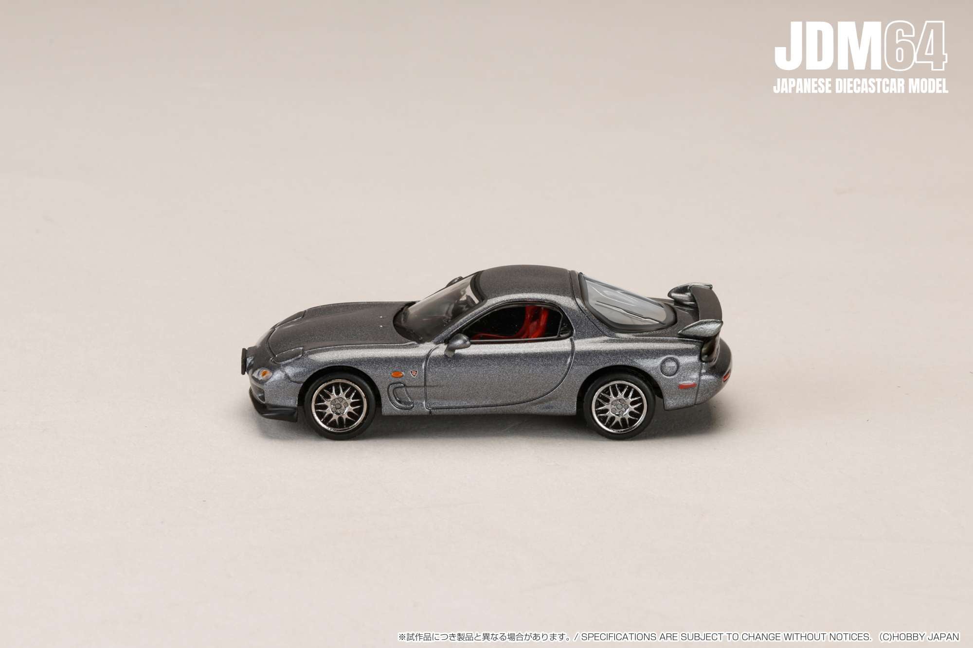 [JDM64] 1:64 Mazda RX-7 (FD3S) Spirit R Type A Titanium Gray Metallic