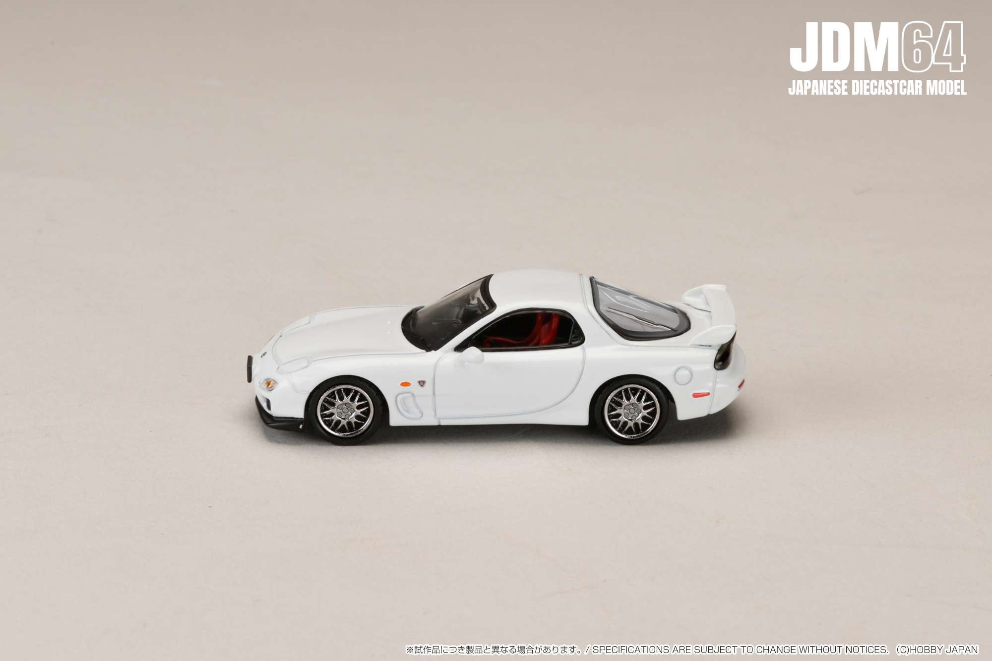 [JDM64] 1:64 Mazda RX-7 (FD3S) Spirit R Type A Pure White