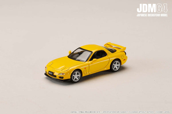 [JDM64] 1:64 Mazda RX-7 (FD3S) Spirit R Type A Sunburst Yellow