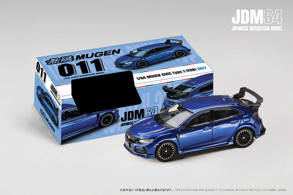 [JDM64] 1:64 Mugen Civic Type R (FK8) 2017 Racing Blue Pearl