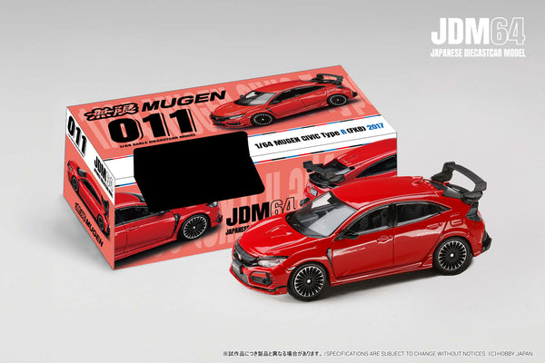 [JDM64] 1:64 Mugen Civic Type R (FK8) 2017 Flame Red