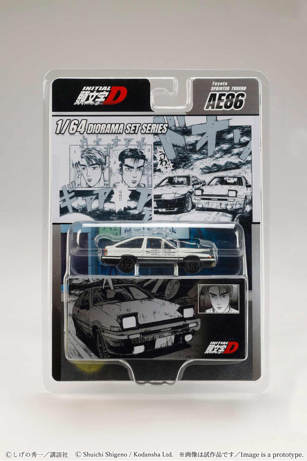 [JDM64] 1:64 Toyota Sprinter Trueno (AE86)/ Initial D Takumi Fujiwara VS Takeshi Nakazato - Toy Space Diecast Online Store Singapore
