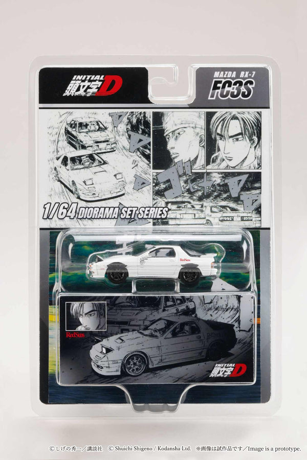 [JDM64] 1:64 Mazda RX-7 (FC3S) RedSuns / Initial D Ryosuke Takahashi VS Kyoichi Sudou
