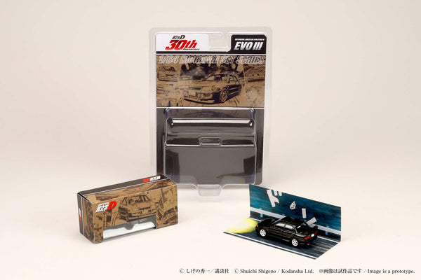 [JDM64] 1:64 Mitsubishi Lancer RS Evolution III / INITIAL D Kyoichi Sudo VS Ryosuke Takahashi