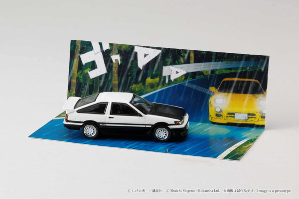 [HOBBY JAPAN] 1:64 Toyota Corolla Levin (AE86)/ INITIAL D Wataru Akiyama VS Keisuke Takahashi