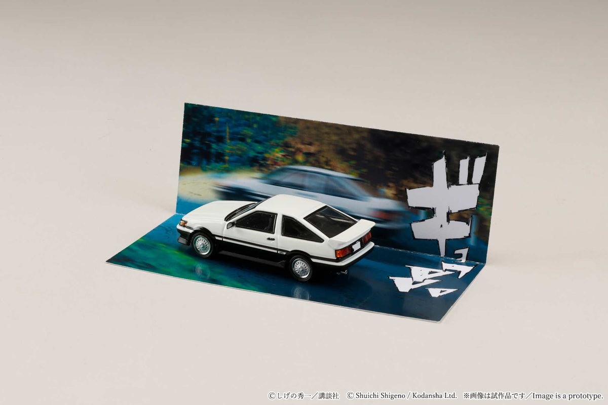 [JDM64] 1:64 Toyota Corolla Levin (AE86)/Initial D Wataru Akiyama VS Takumi Fujiwara - Toy Space Diecast Online Store Singapore