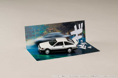 [JDM64] 1:64 Toyota Corolla Levin (AE86)/Initial D Wataru Akiyama VS Takumi Fujiwara - Toy Space Diecast Online Store Singapore