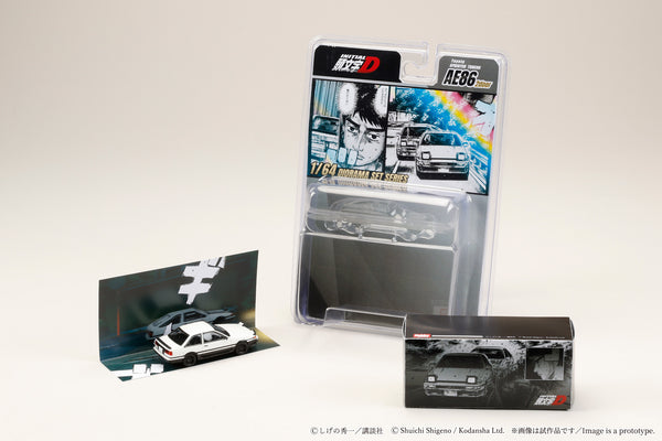 [HOBBY JAPAN] 1:64 Toyota Sprinter Trueno (AE86) 2door / Initial D Shinji Inui VS Takumi Fujiwara