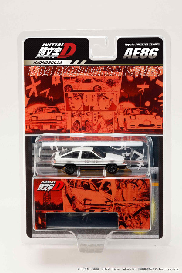 [HOBBY JAPAN] 1:64 Toyota Sprinter Trueno (AE86) / Initial D Takumi Fujiwara VS Keisuke Takahashi