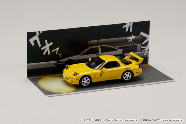 [HOBBY JAPAN] 1:64 Mazda RX-7 (FD3S) RedSuns / Initial D Keisuke Takahashi VS Takumi Fujiwara